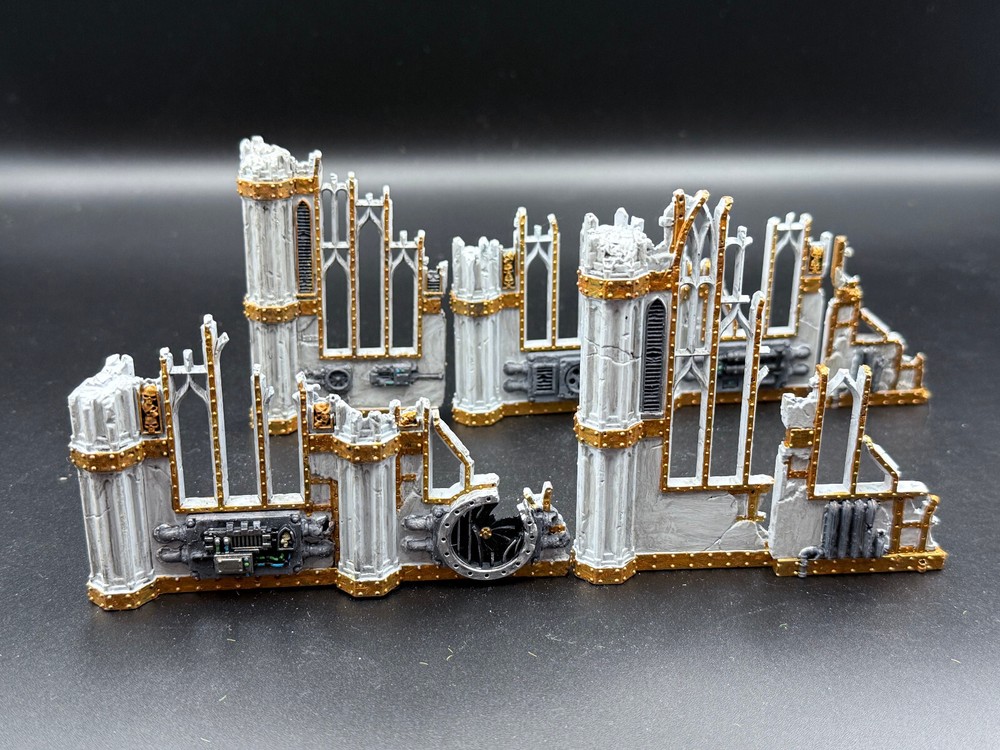 FULLY PAINTED SECTOR IMPERIALIS RUINS SPACE MARINES PAINT WARHAMMER 40K