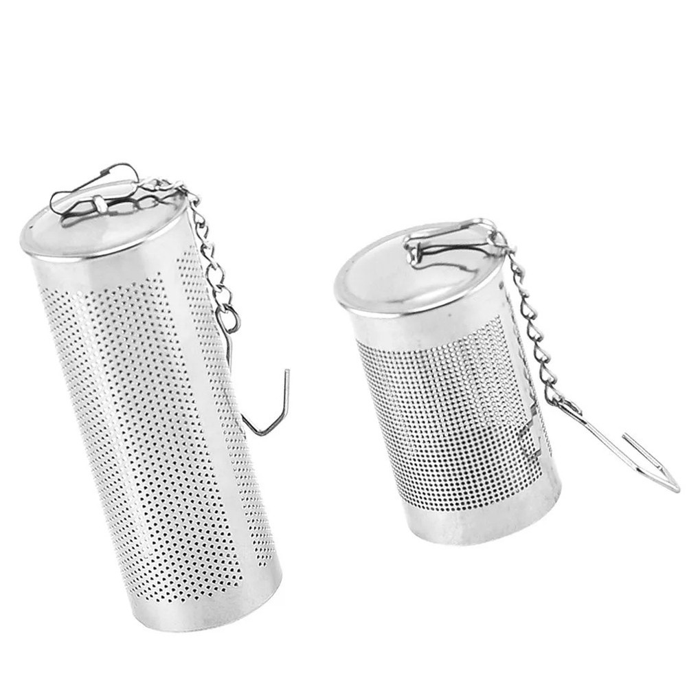 2pcs Stainless Steel Tea Infuser Mesh Strainer Loose Leaf Spice Filter