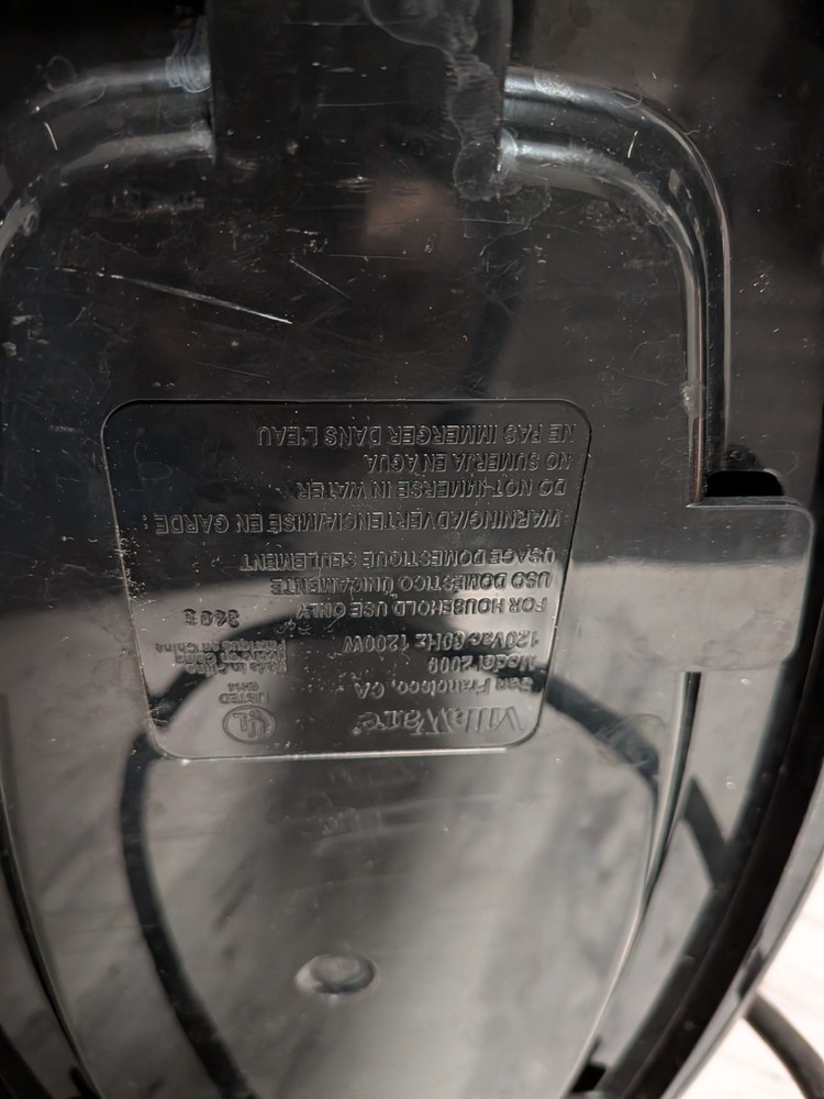 VillaWare UNO 2009 Gravity Rotating Belgian Waffle Maker Flowers Tested *READ*