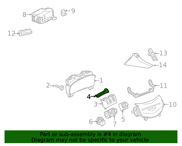 Genuine GM Center Molding 84292119