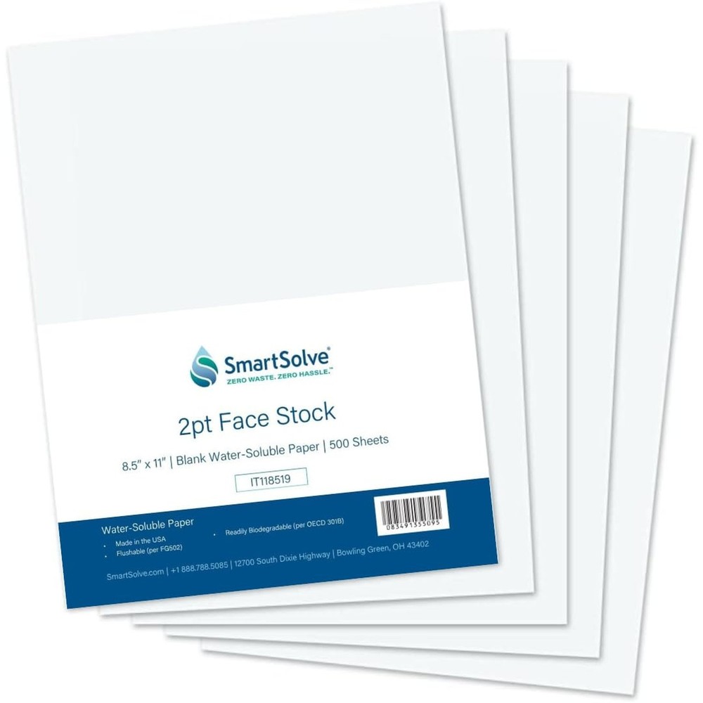2 pt. Water-Soluble Bio-Based Paper | Dissolves Quickly in Water | Biodegrada...