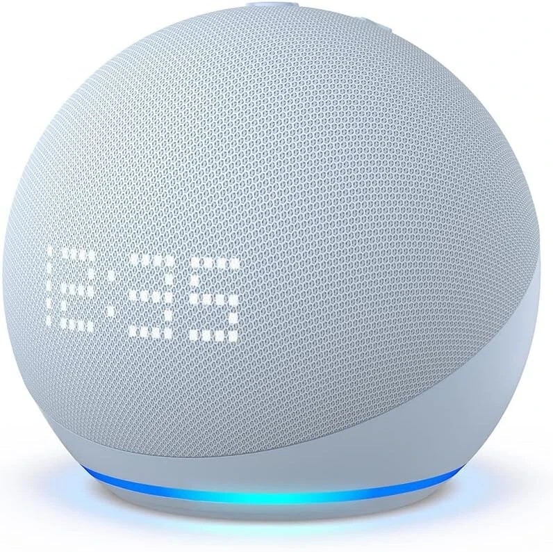 Amazon Echo Dot (5th Gen) Smart Speaker With Alexa And Clock Cloud Blue