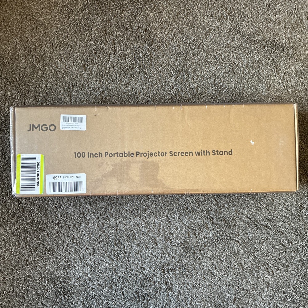 JMGO 100" Projector Screen With Stand - New!!