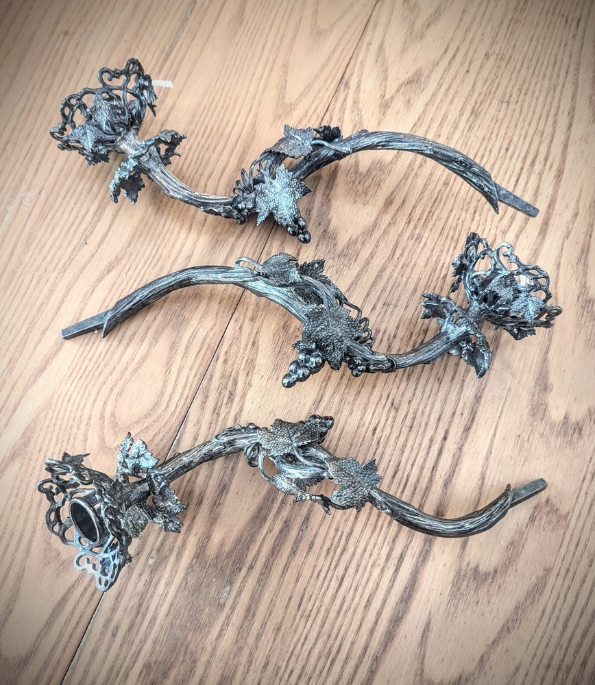 Original Replacement Pieces for 19th Century Silver Plated Candelabra...