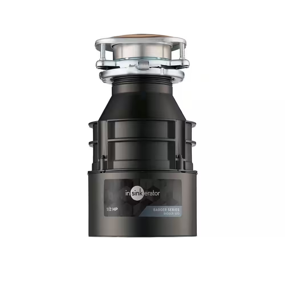 Badger 500, 1/2 HP Continuous Feed Kitchen Garbage Disposal, Badger Series