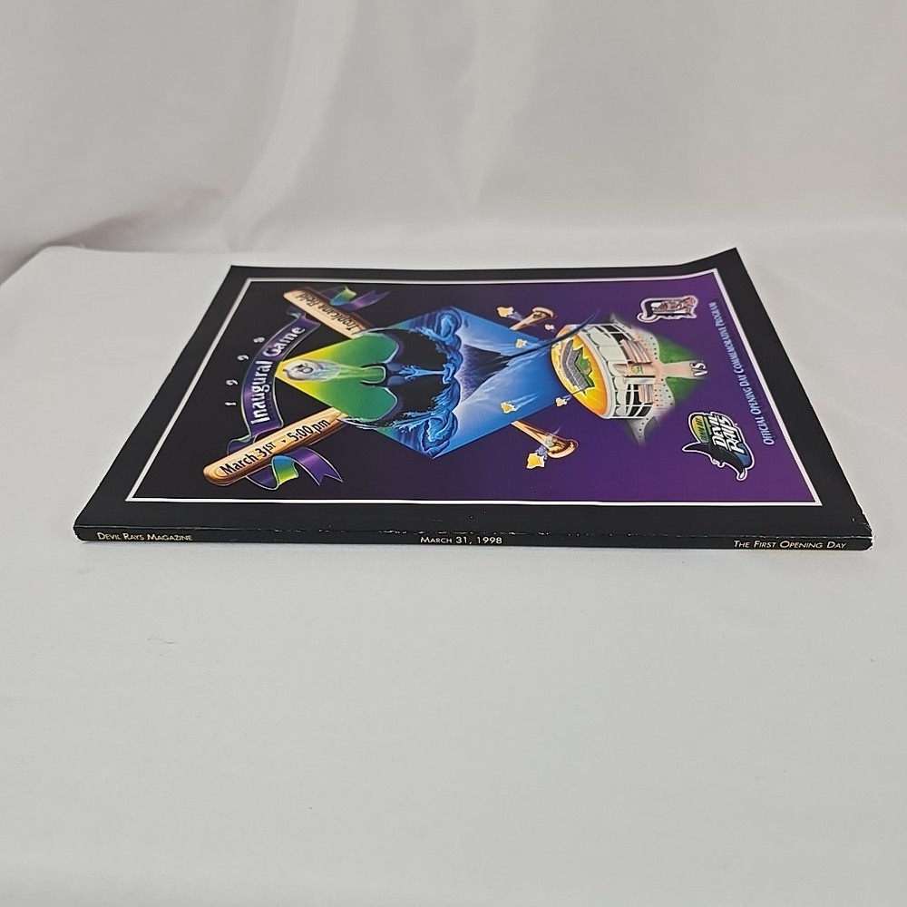 Tampa Bay Devil Rays 1998 Official Opening Day Commemmorative Program