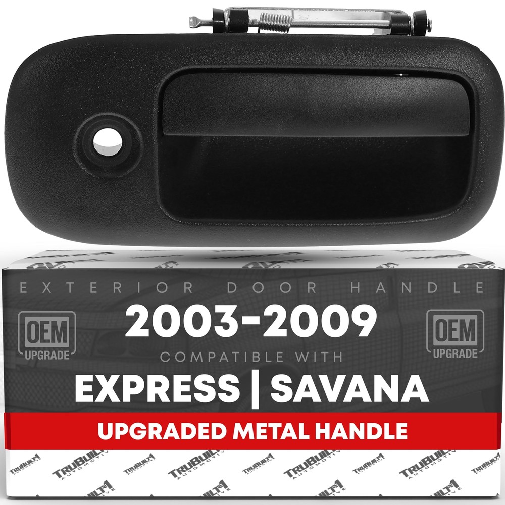 Passenger Door Handle for Express, Savana - Black - Front Passenger Side Handle