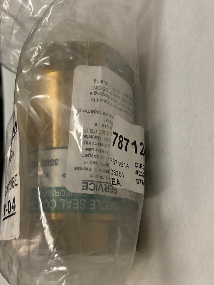 Circle Seal Controls,N232B-6PP,Brass Check Valve 3000psi