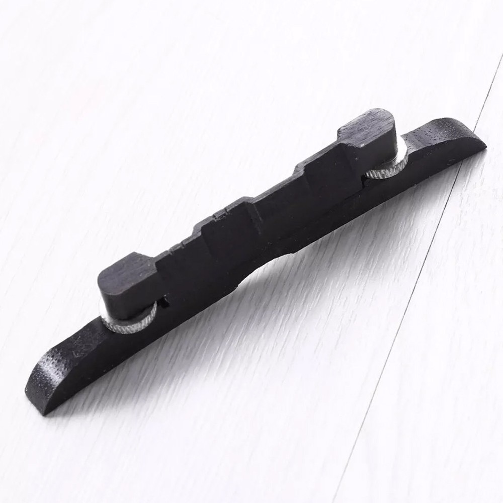 Adjustable Mandolin Bridge Premium Ebony Material Easy String Adjustment