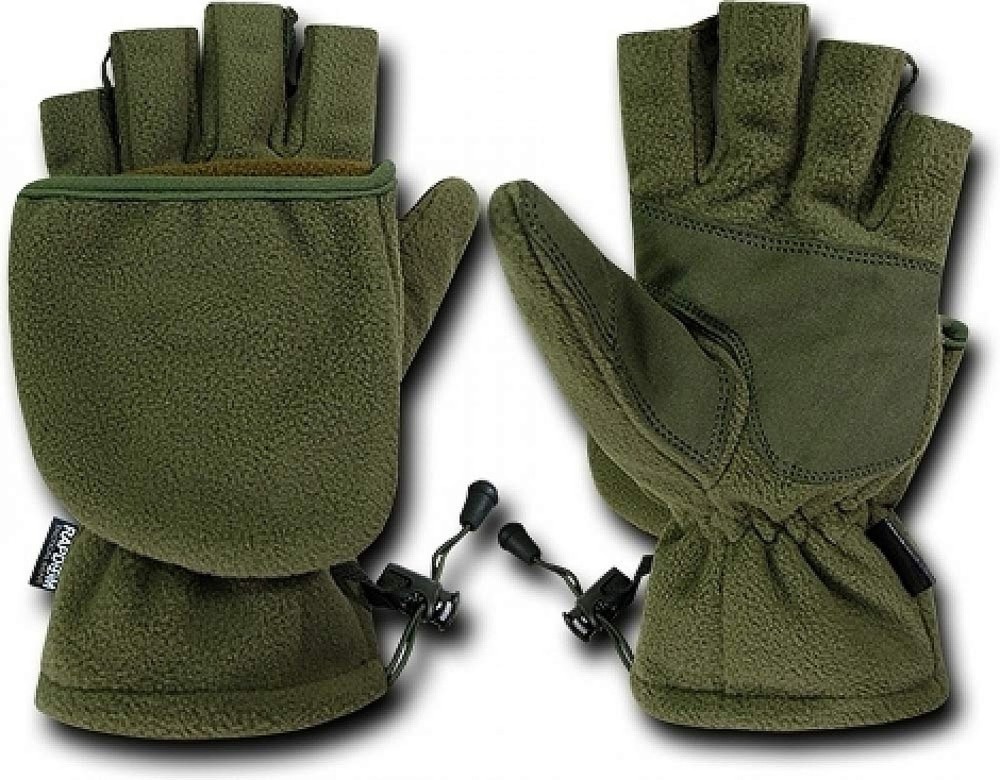 RAPDOM Tactical Fleece Shooter's Mittens Medium Olive Drab