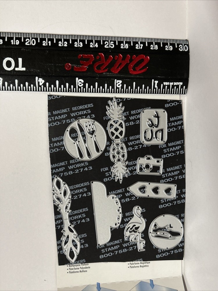 Sizzix Thinlits Dies Katelyn Lizardi Planner Page Icons #2 Flamingo Pineapple