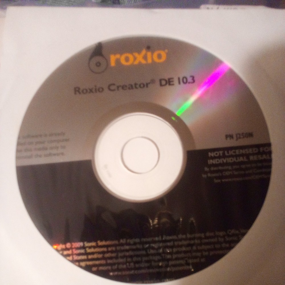 Roxio Creator DE 10.3 Sealed Software DVD CD Create Burn Media Audio