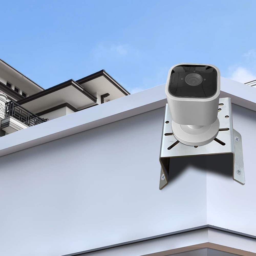 Universal Stainless Steel Corner Mount for Security Cameras – 270° Coverage