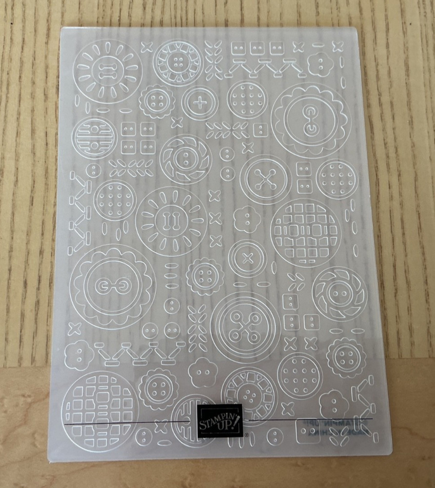 Stampin Up! Button button embossing folder - NEW