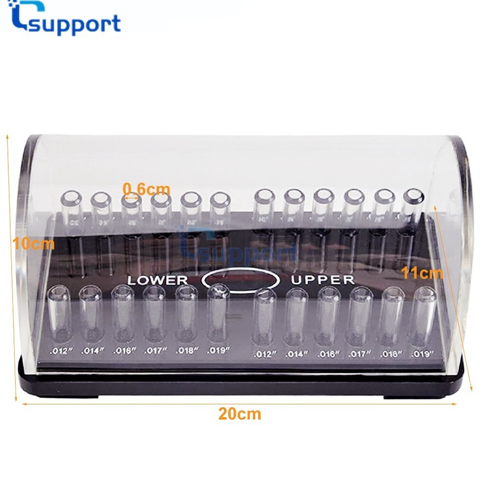 Dental Acrylic Organizer Holder Orthodontic Round/Rectangular Case Arch Wire Box