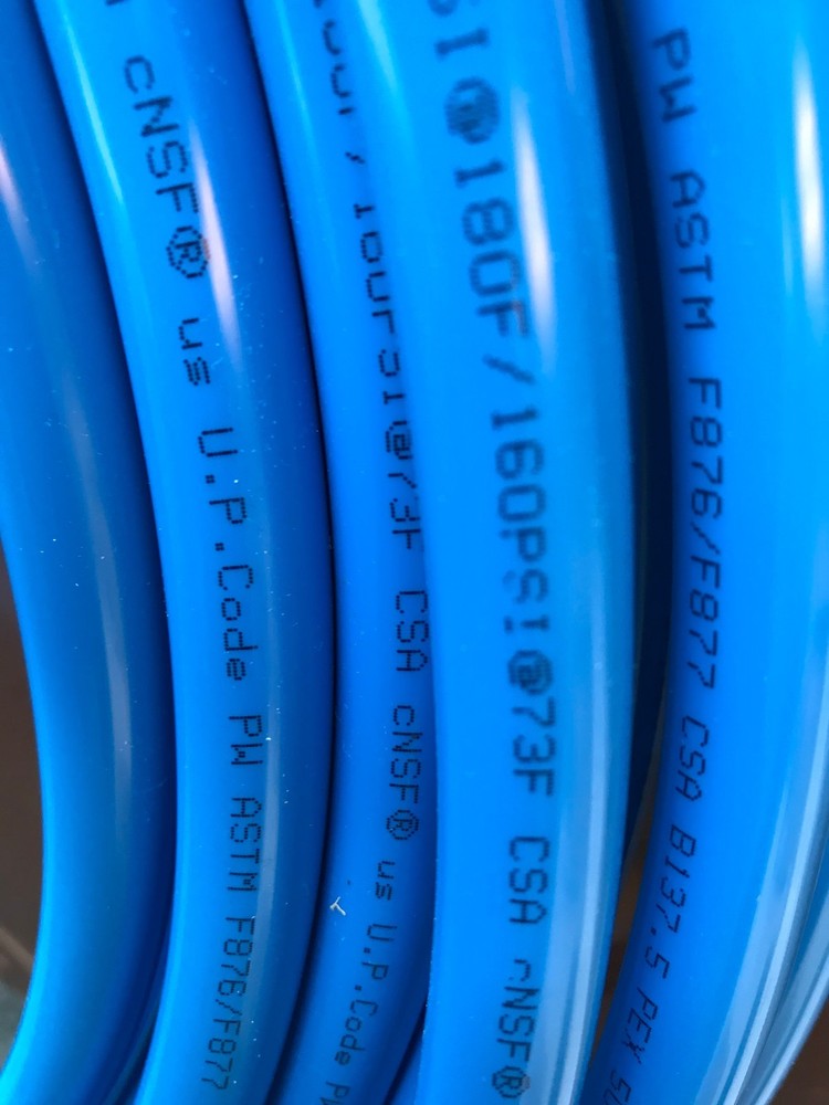 EFIELD 2 rolls 3/4" x 100f (200ft) Blue Red PEX Pipe Cinch Clamp Crimper Cutter