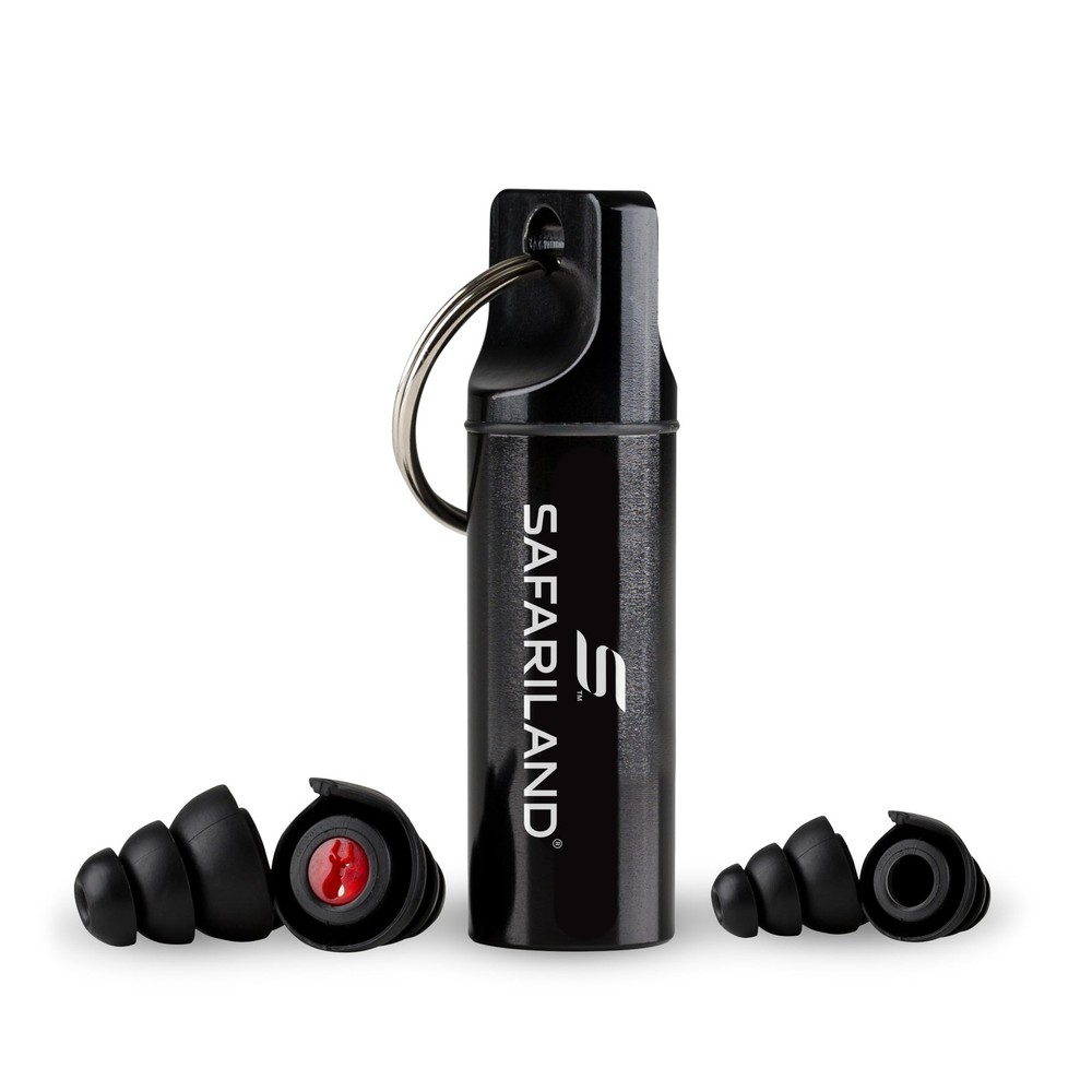 Pro Impulse Hearing Protection Earplugs Black Red NRR 33dB Shooting Range Use