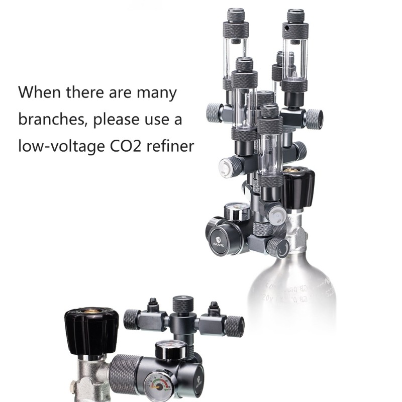 CO2 Electromagnetic Valves Bubble Counter For Hydroponics And Ecosystems