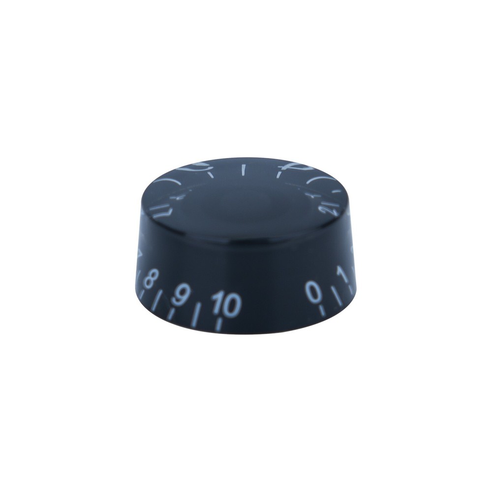 4Pcs Acrylic Bass Guitar Knobs Volume Tone Control Knobs Black White numbers