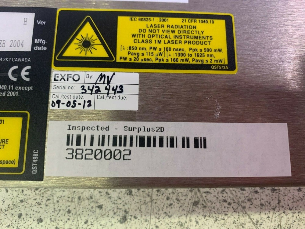 Exfo FTB-7405B-B-EI OTDR Module *Inspected *Tested