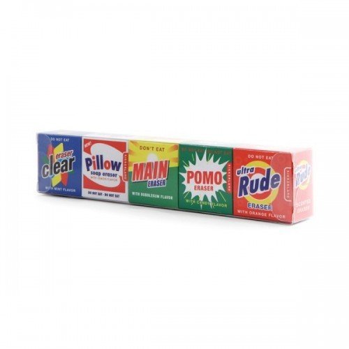 5 Pack Vintage & Retro Laundry Erasers