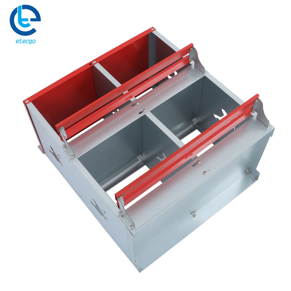 Chicken Nesting Boxes 4 Hole Metal Chicken Egg Laying Box Rollout Egg Collection