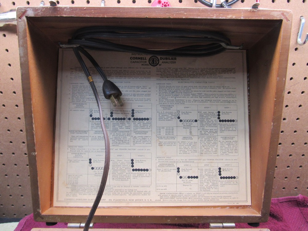 Vintage Cornell-Dubilier BF-50 Capacitor Analyzer