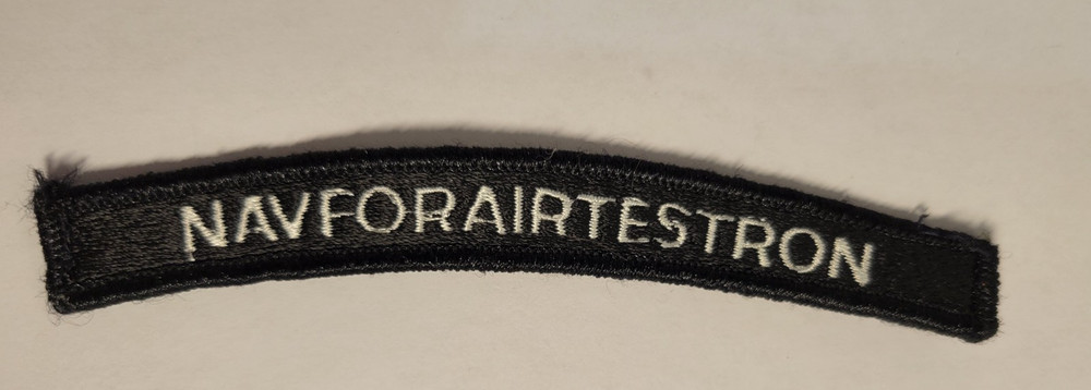 US NAVY NAVYFORAIRTESTRON Air Test and Evaluation Arc Tab Segment Patch
