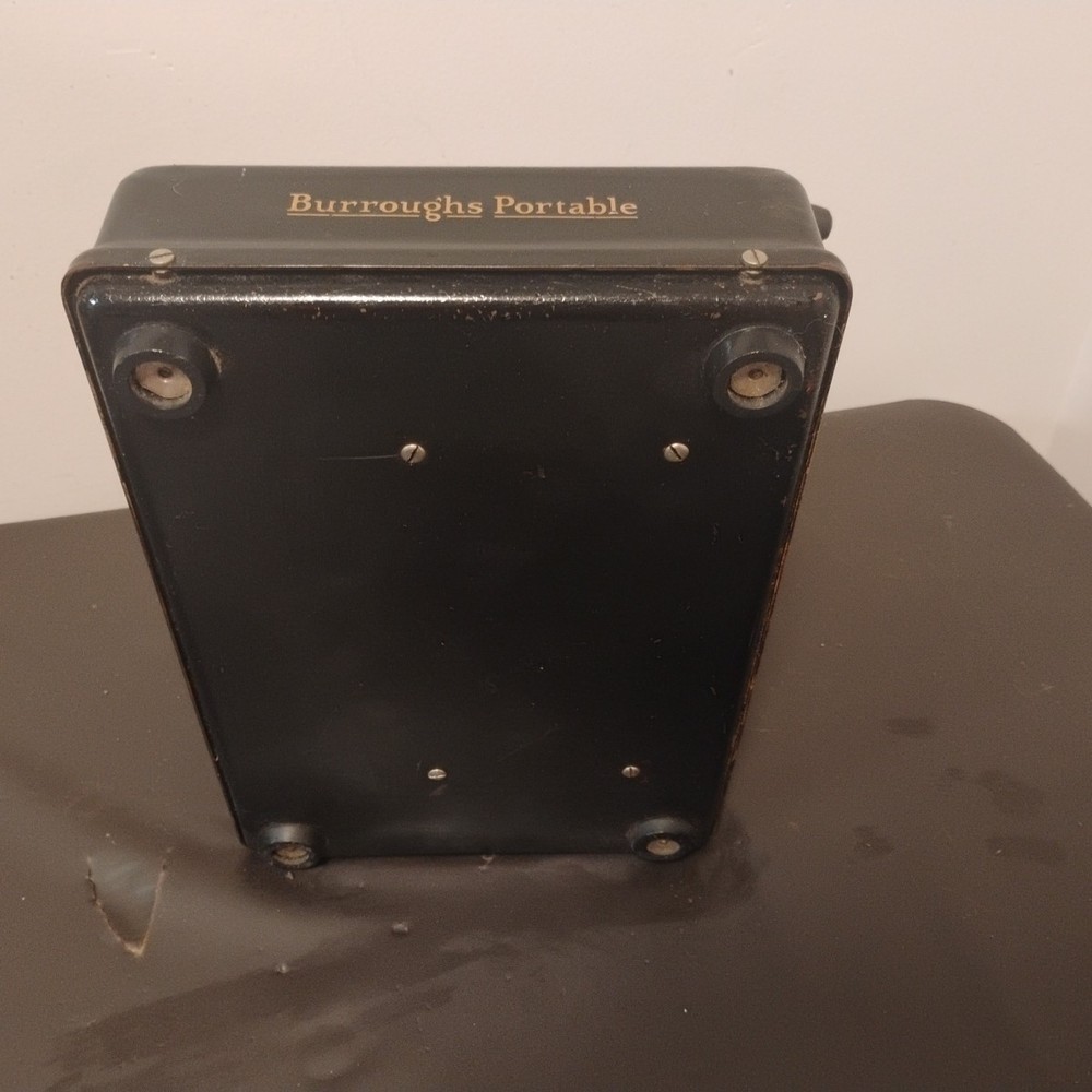 Vtg Burroughs Mechanical Adding Machine W/ Subtract Function. 9-1280608