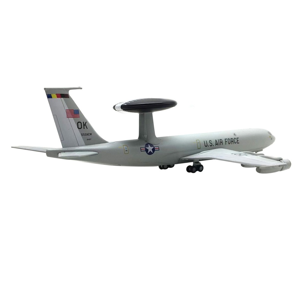 1/200 Scale US E-3 E3 Sentry AWACS High Simulation Plane Model Alloy+ABS Plastic