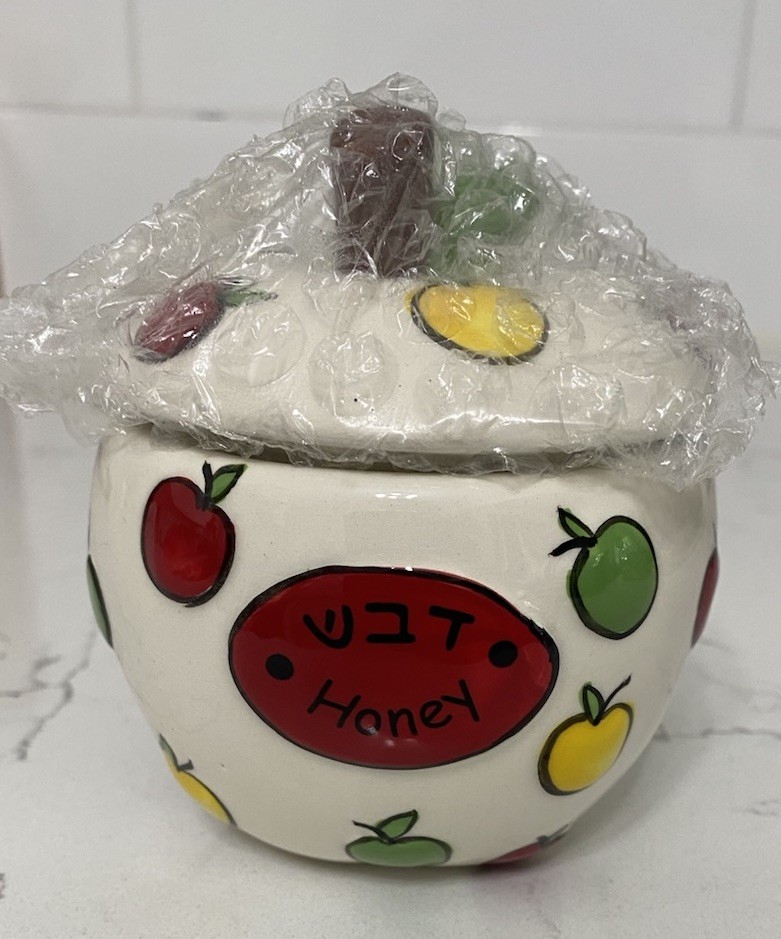 Rite Lite Ceramic Apple Honey Dish with Spoon and Plate