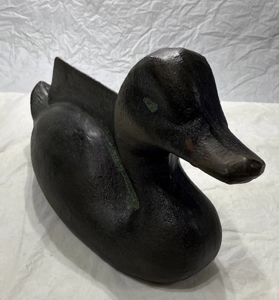 CAST IRON DUCK DECOY BOOT SCRAPER DOORSTOP Heavy