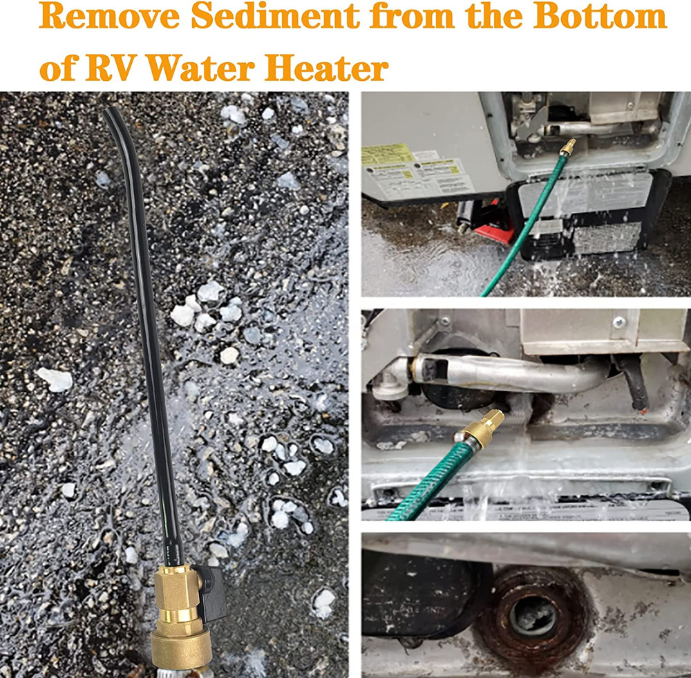 Copper RV Water Heater Tank Rinser Flusher | Remove Sediment from the Bottom of