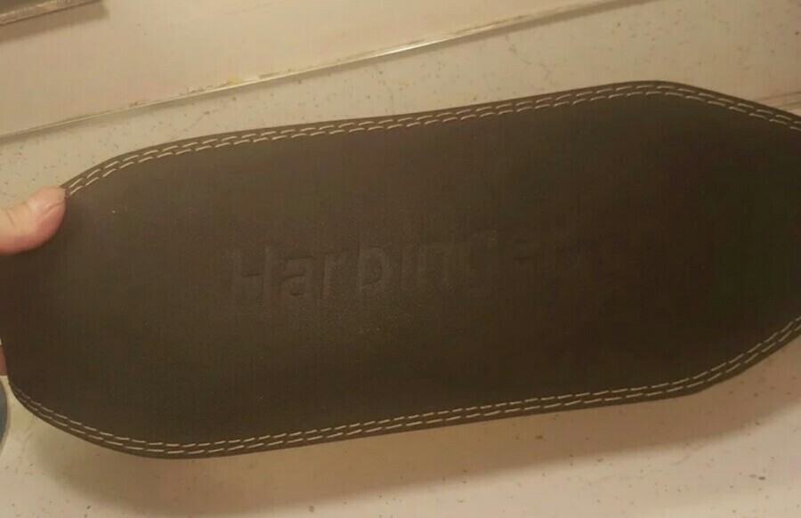 Harbinger Padded Leather Contoured Weightlifting Belt Size Medium