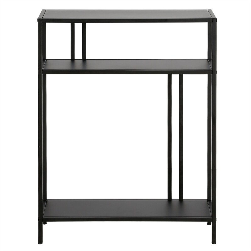 Henn&Hart 22" Blackened Bronze Metal Console Table