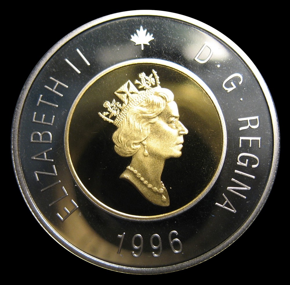 Canada 1996 $2 Polar Bear Proof ( UHC ) Base Metal