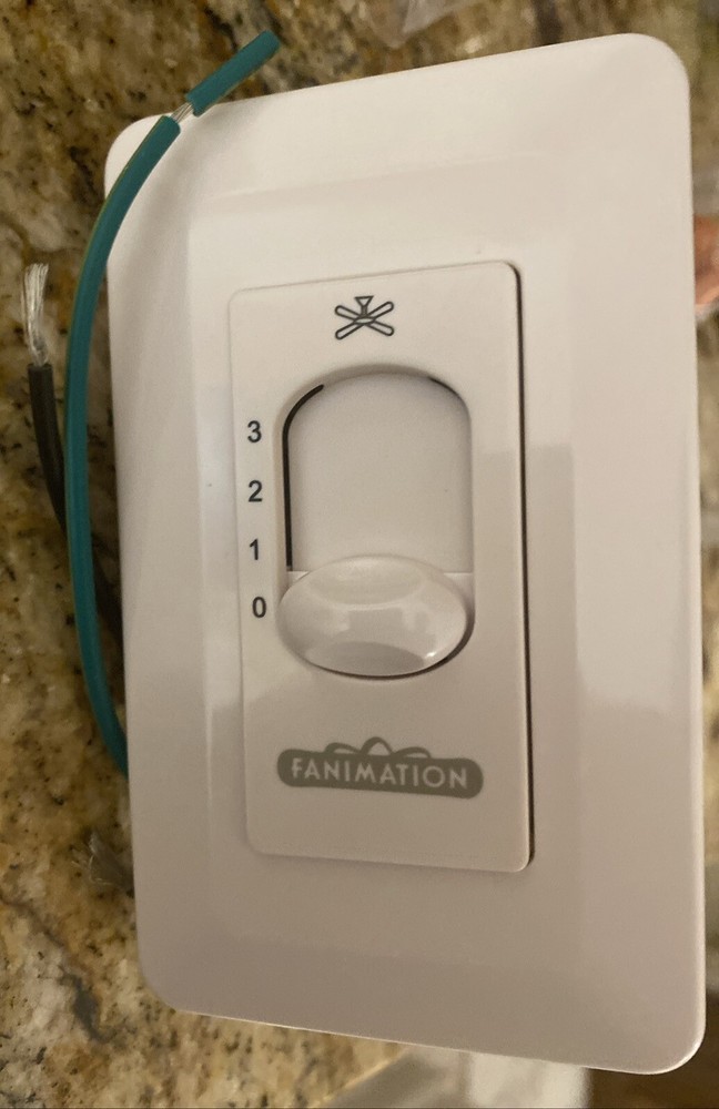 Fanimation Controls - CW10WH Three Speed Ceiling Fan Control