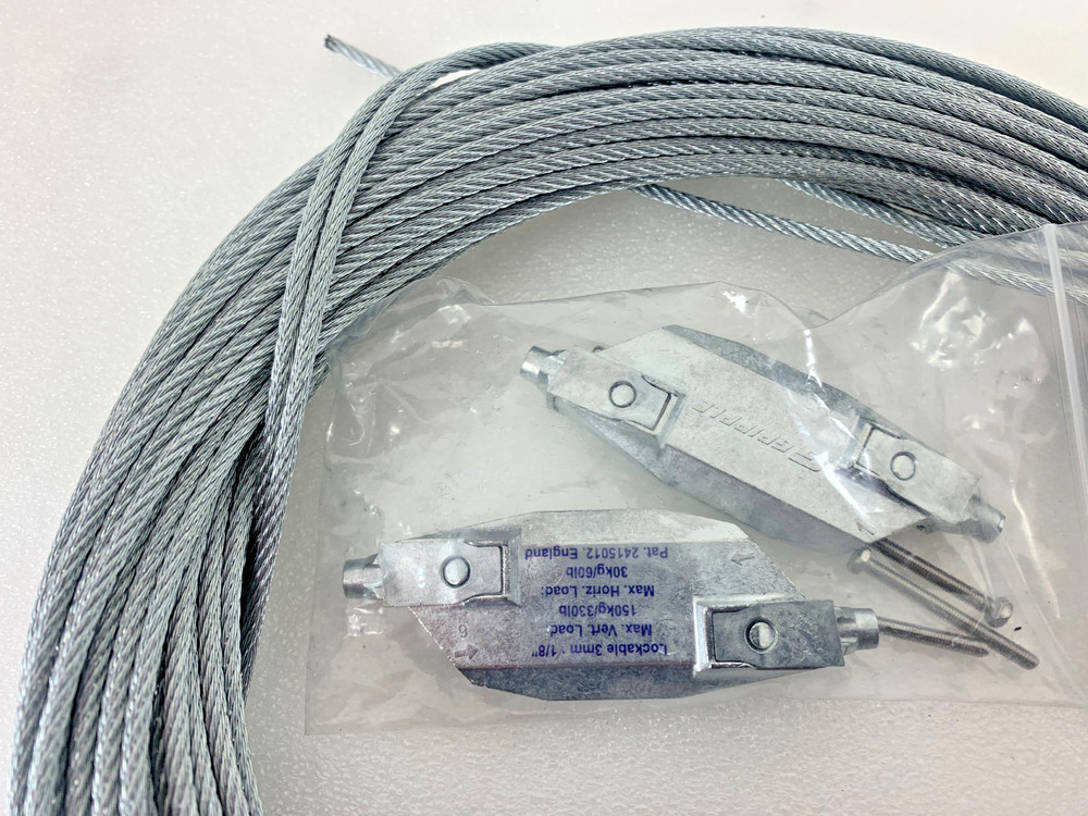 American LS-CABLE-110, Galvanized Cable Kit, 110' Cable, 2-Locks & 1 Release Key