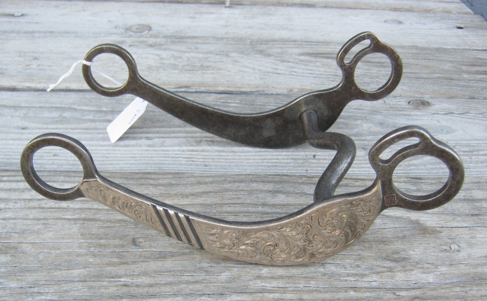 Dennis Markle Marked Sterling Silver Mounted Low Port Bit 28077