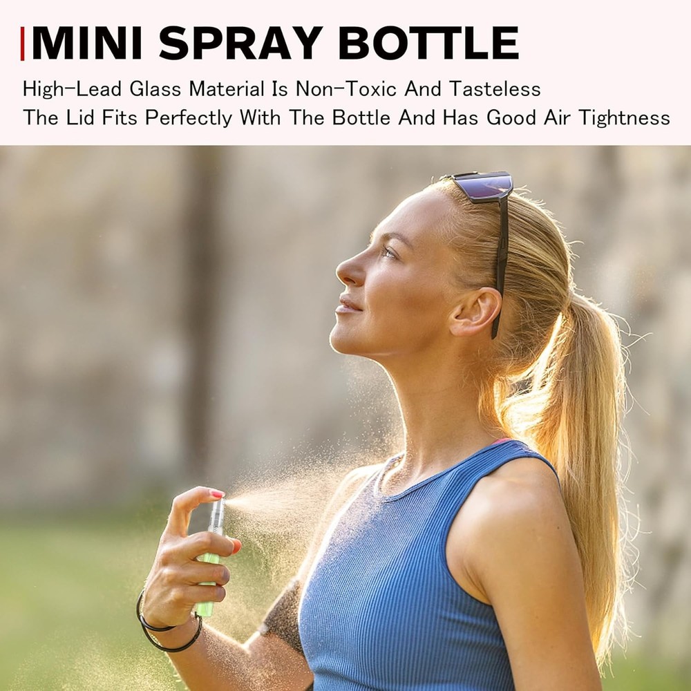 Mini Spray Bottle 10Ml, Refillable Glass Spray Bottle, Glass Bottle Atomizer,
