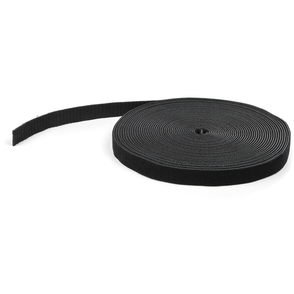 StarTech HKLP50 50ft Hook-and-Loop Cable Tie Black Cut-to-Size