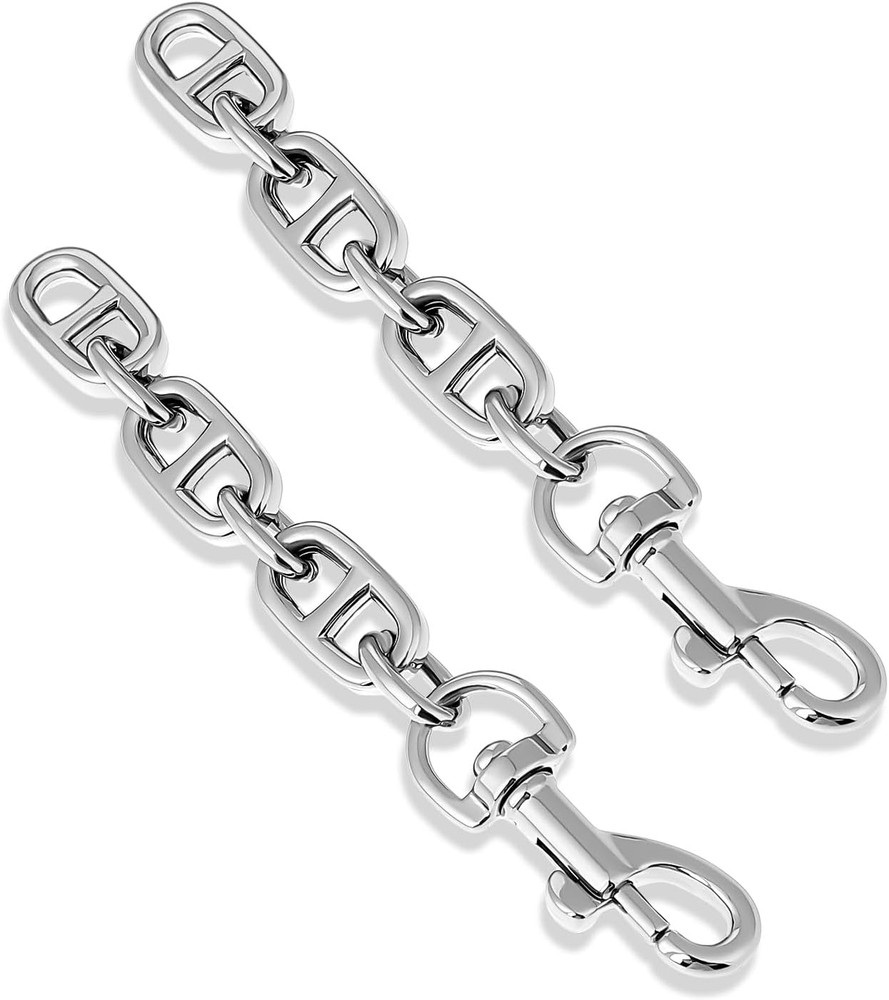2 Pcs Silver Bag Extender Purse Strap Extender 4.7 Inch Strap Extender for Cross