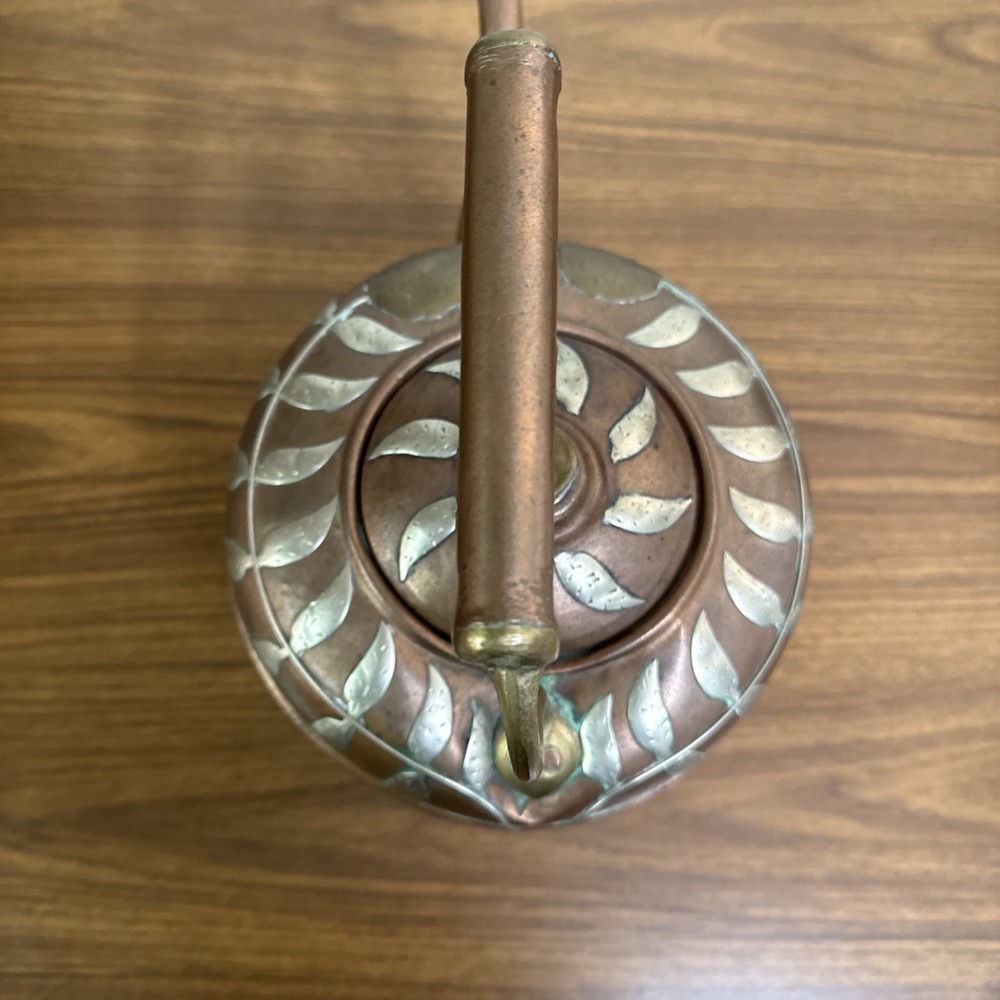 Antique Copper And Brass Teapot/ Kettle