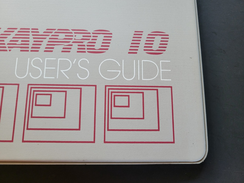 Vintage Kaypro 10 User's Guide Binder - EMPTY - BINDER ONLY