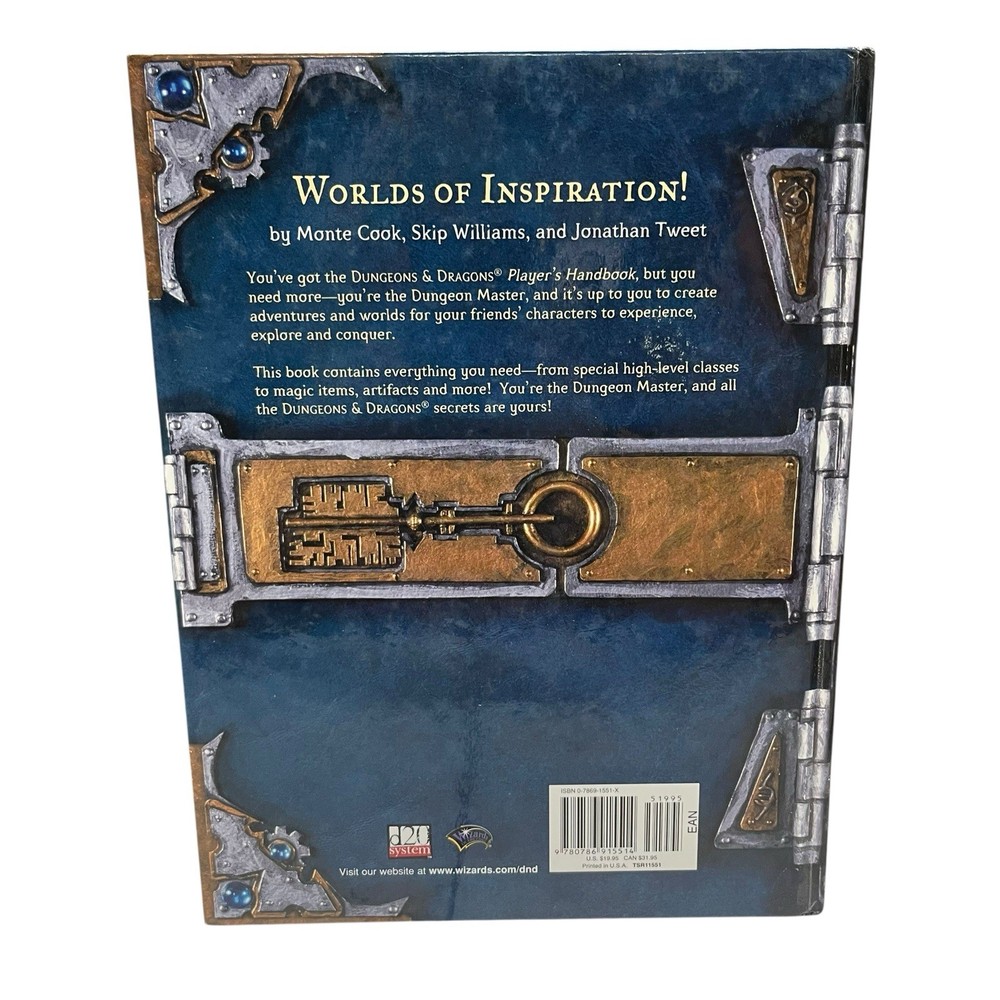 Dungeon Masters Guide Dungeons & Dragons 1st Printing Core Rulebook II