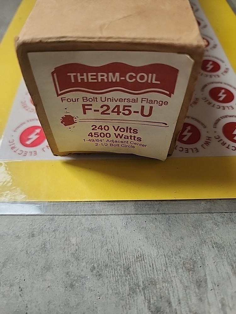 Therm-Coil F-245-U    4500 Watt 240 Volt Bolt-on Water Heater Element
