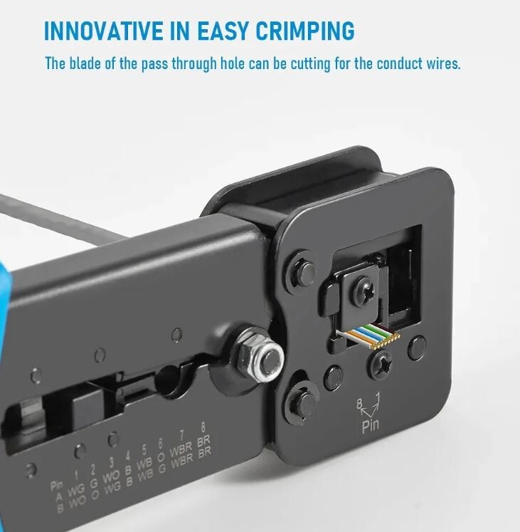 RJ45 Crimper Hand Network Tools Pliers RJ12 cat5 cat6 8p8c Multi Function