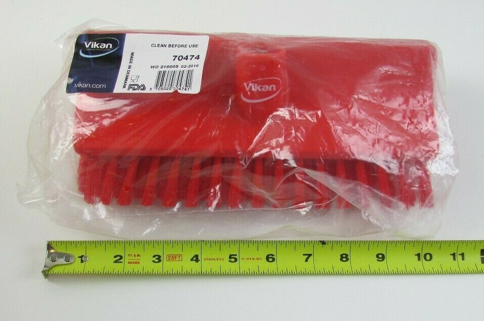 Vikan 70474 Deck Scrub Brush Red