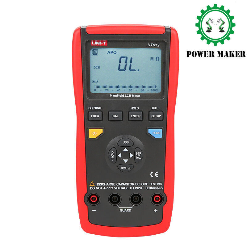UT612 Inductance Ohm Freq Deviation Ratio Test Capacitance meter LCR Meter