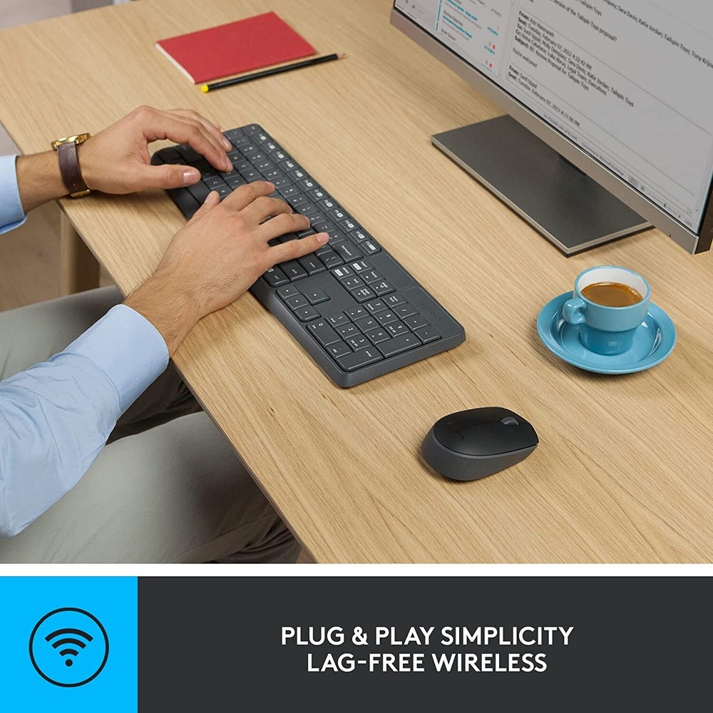 (NO USB RECEIVER) Logitech MK235 Wireless Keyboard and Mouse Combo (920-007897)